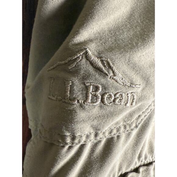 LL Bean Convertible Water Resistant Stretch Outdoor Pants Tan Khaki Mens 42x30 - Picture 4 of 10